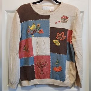Alfred Dunner vintage Autumn sweater women's size XL